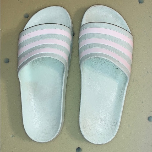adidas slides teal